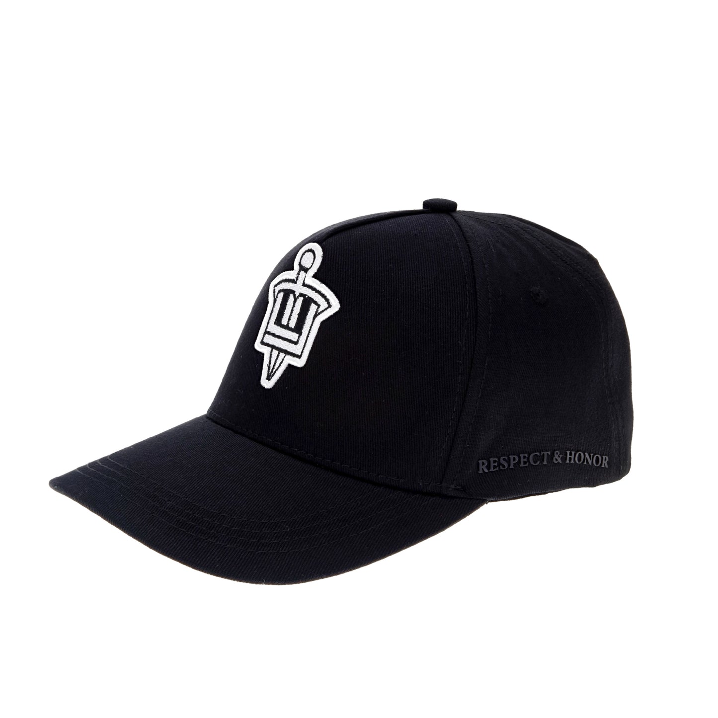 Cap Logo Patch Negra-Blanco