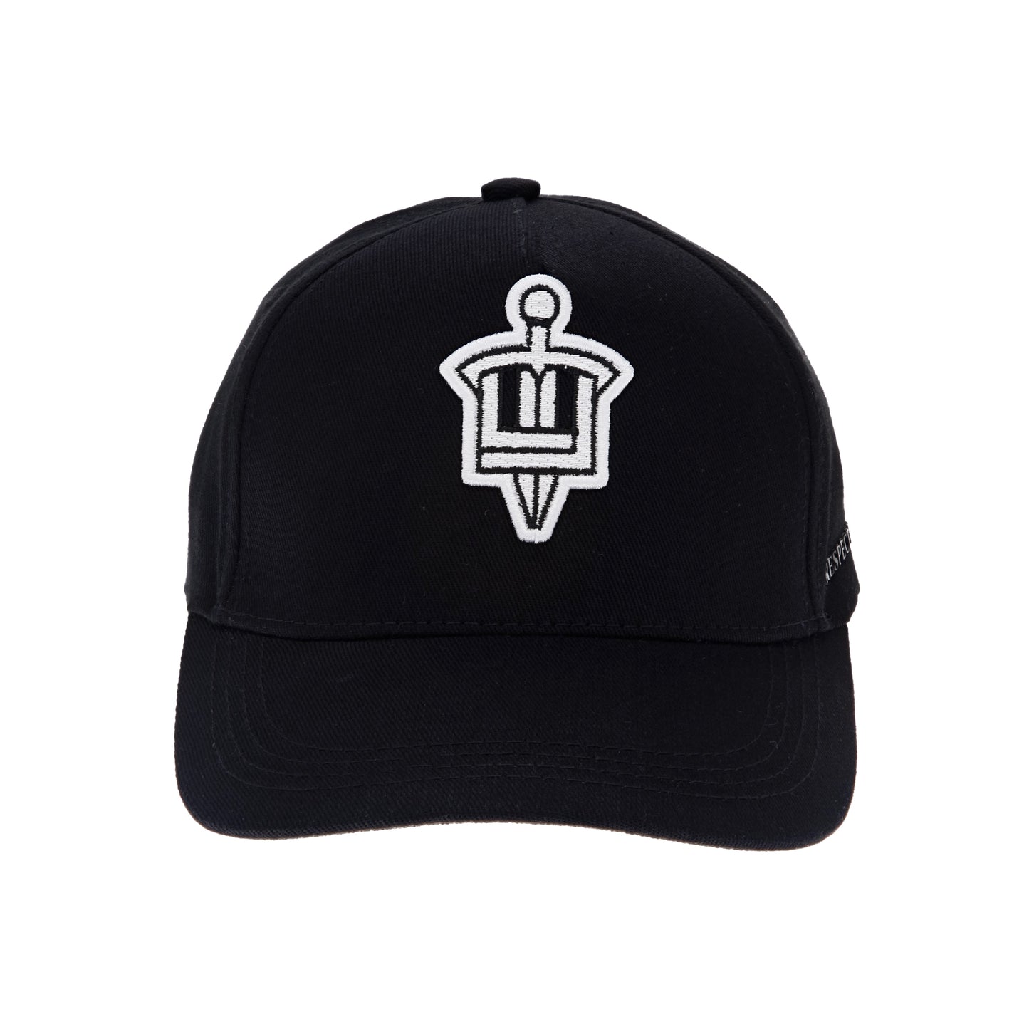 Cap Logo Patch Negra-Blanco