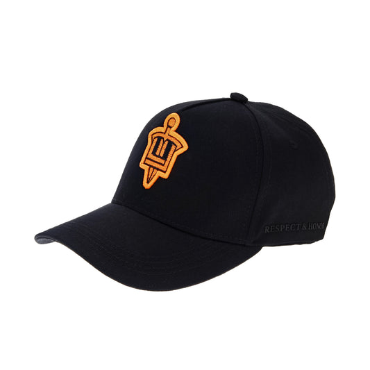 Cap Logo Patch Negra-Naranja