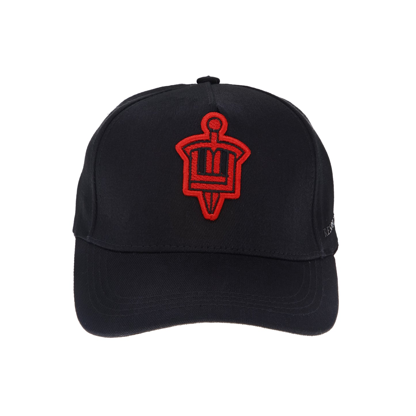 Cap Logo Patch Negra-Rojo